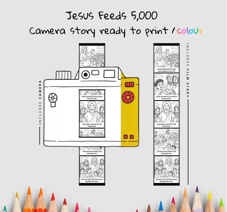 Jesus Feeds 5,000 Camera Craft: listing photo