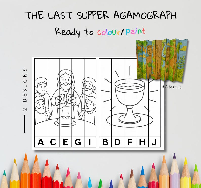 Last Supper Agamograph Craft: listing photo