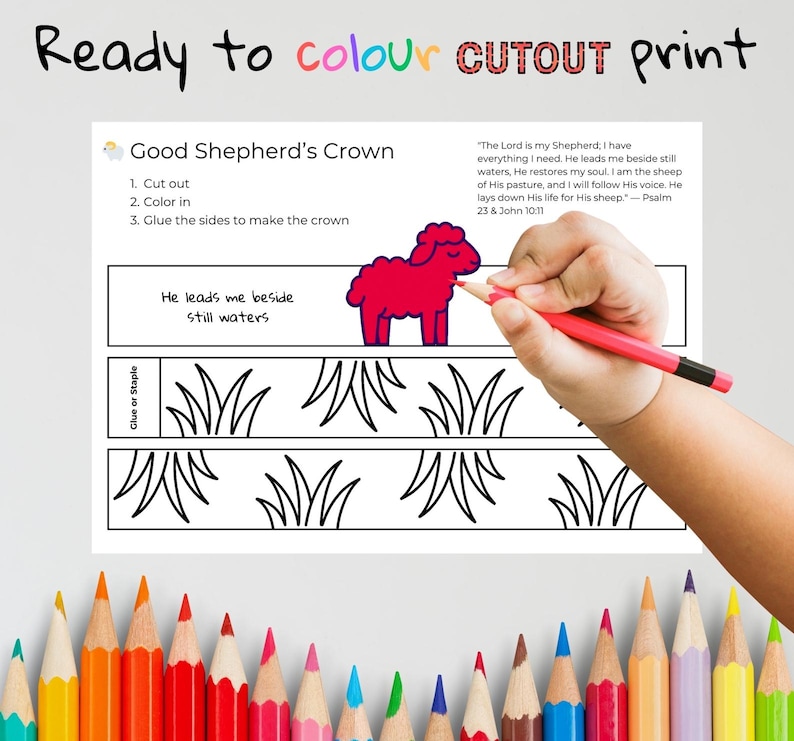 Good Shepherd’s Bible Crown Craft: listing photo