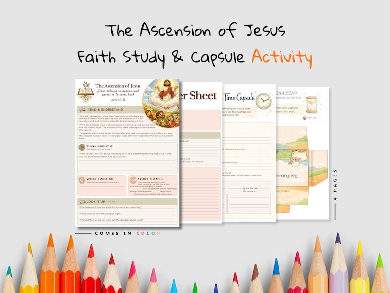 The Ascension of Jesus Faith Time Capsule Pack: listing photo