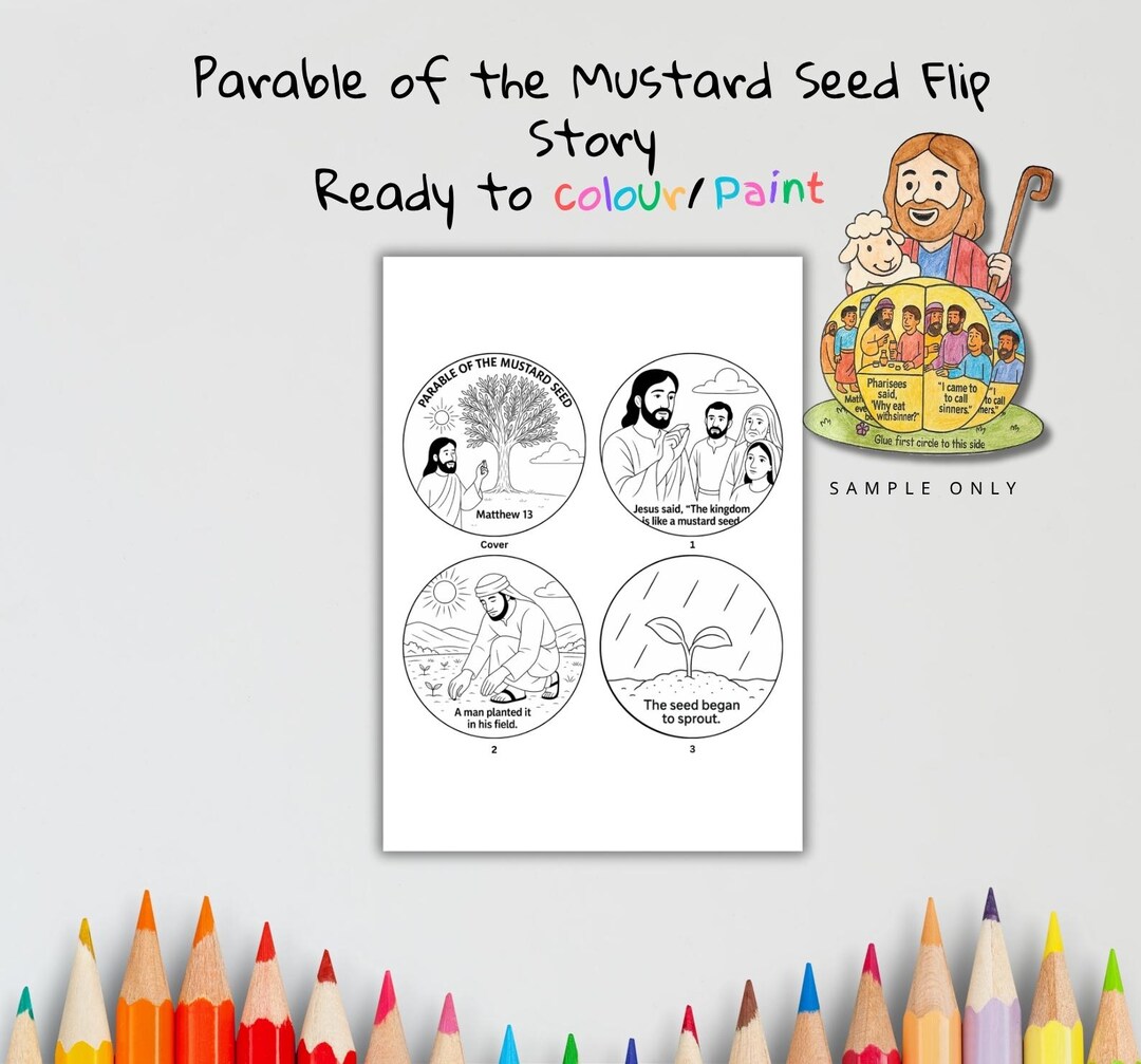 Parable of the Mustard Seed | Jesus 3D Bible Story Craft | Sunday ...
