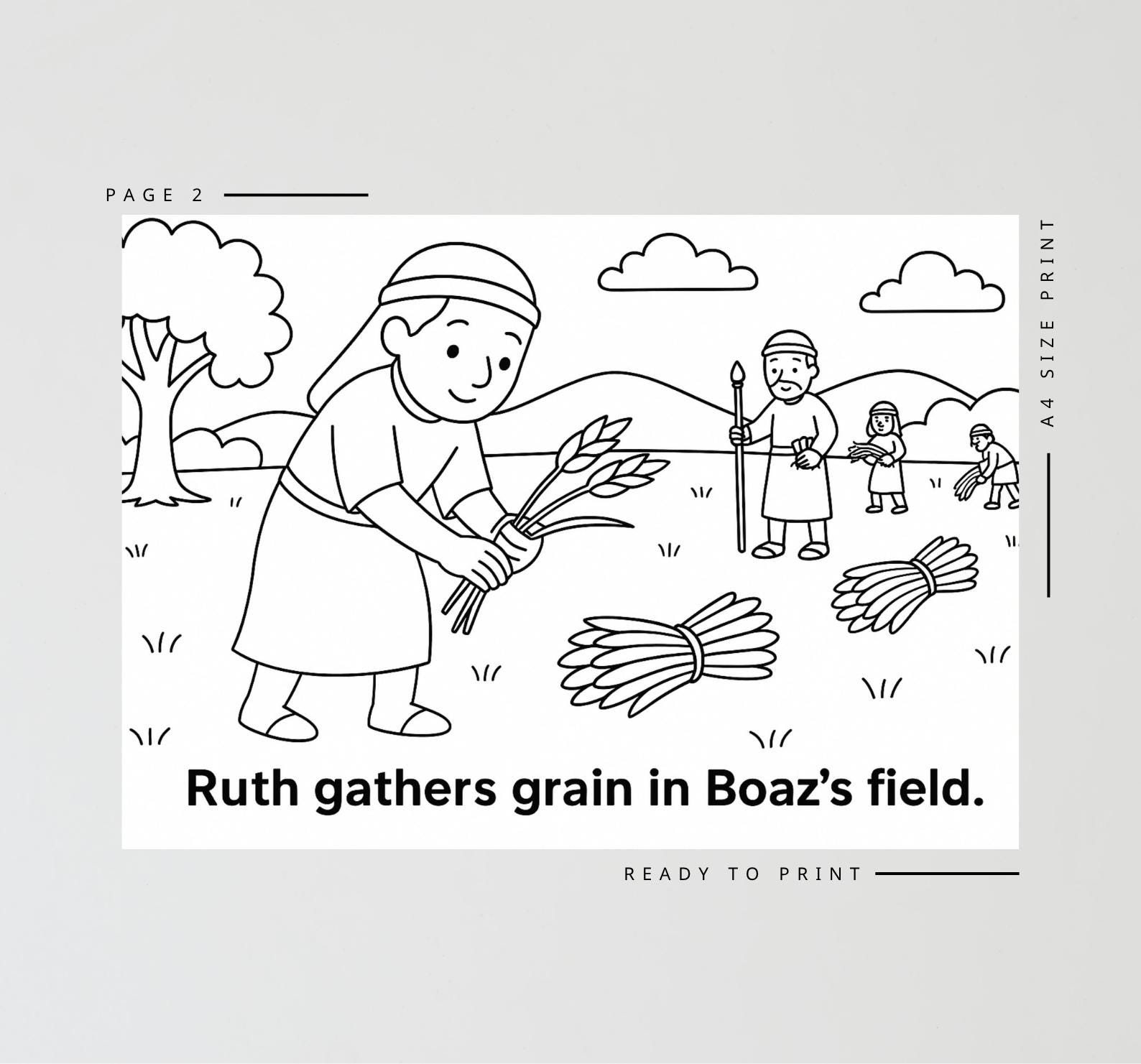 Ruth and Boaz Bible Craft | Sunday School Bible Activity | Christian ...