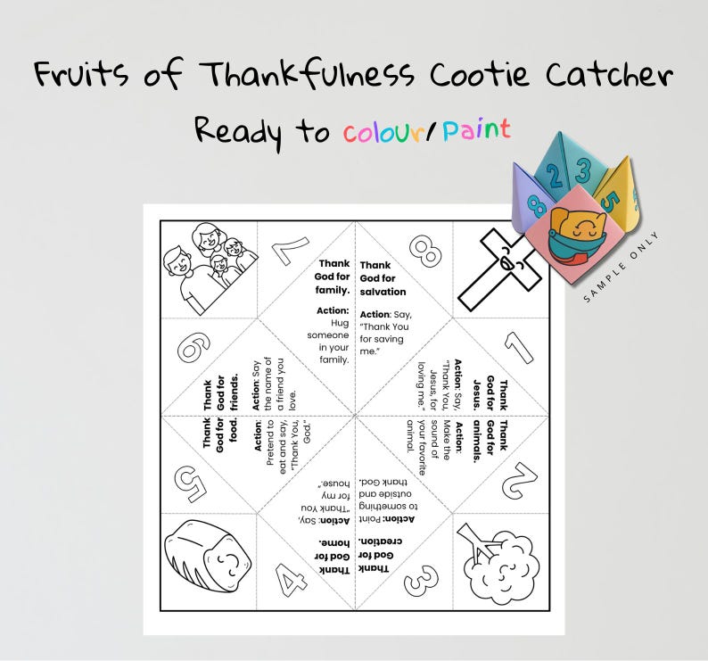 Fruits of Thankfulness Bible Chatterbox: listing photo