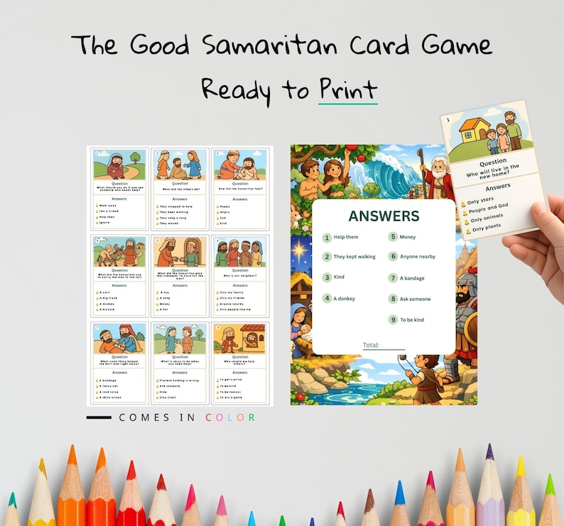 The Good Samaritan Bible Card Game: listing photo