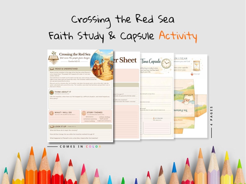 Crossing the Red Sea Faith Time Capsule Pack: listing photo