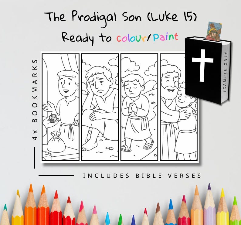 The Prodigal Son Bible Verse Bookmarks: listing photo
