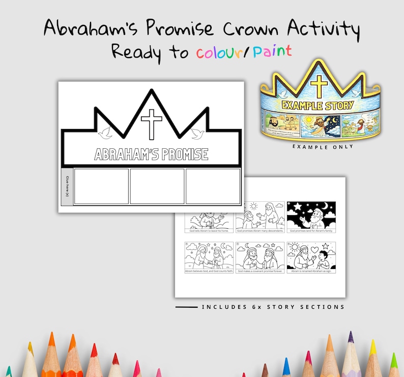 Abraham’s Promise Bible Crown Craft: listing photo