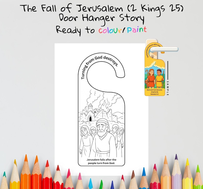 Fall of Jerusalem Bible Door Hanger: listing photo