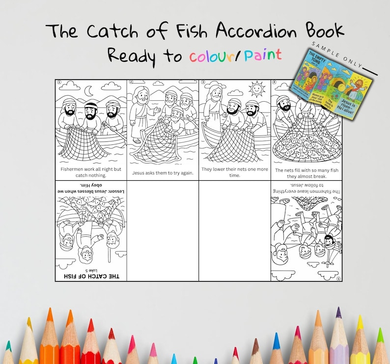 The Catch of Fish Bible Sequencing Craft: listing photo