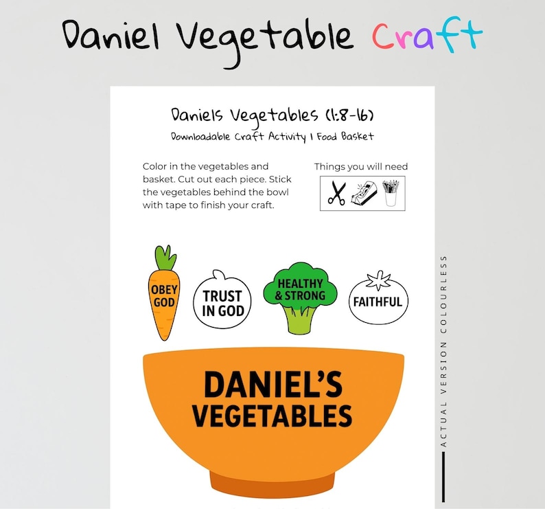 Daniel’s Vegetables Craft: listing photo