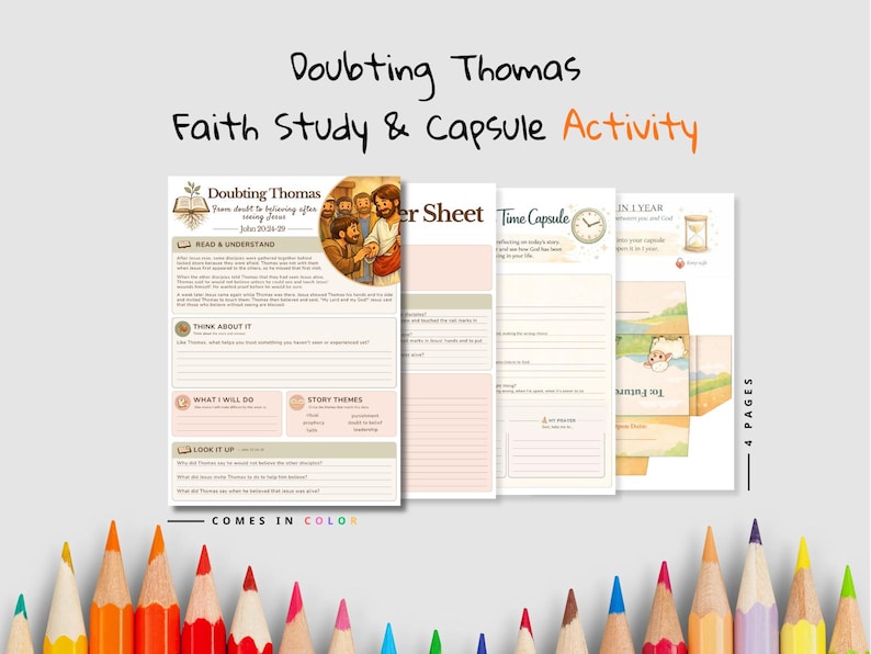 Doubting Thomas Faith Time Capsule Pack: listing photo