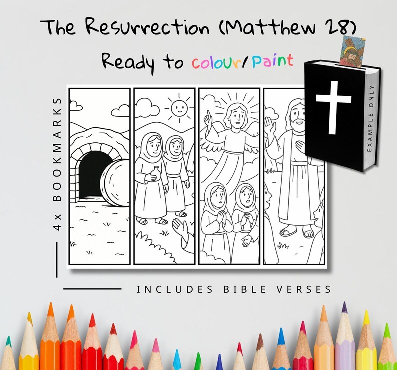 The Resurrection Bible Verse Bookmarks: listing photo