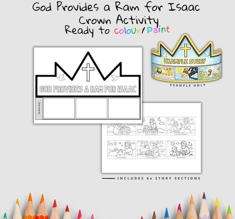 Ram for Isaac Bible Crown Craft: listing photo