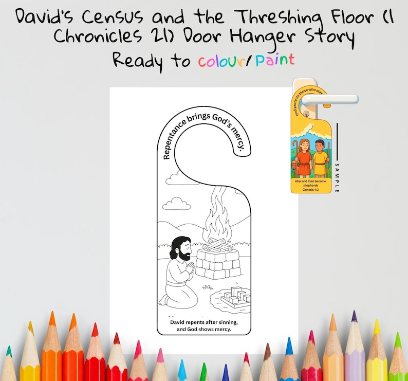 David’s Census Bible Door Hanger: listing photo