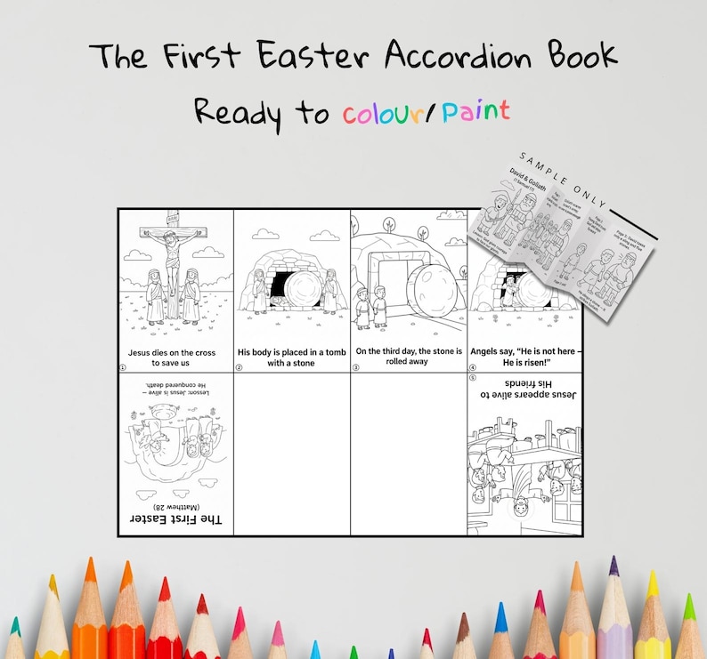 First Easter Accordion Bible Story Book: listing photo