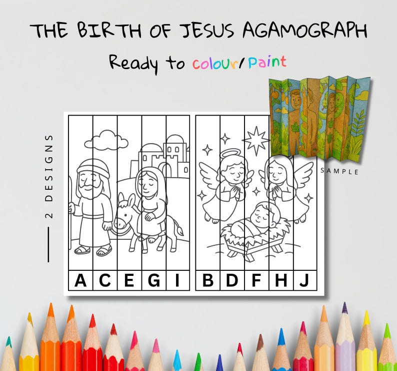 Birth of Jesus Agamograph Craft: listing photo