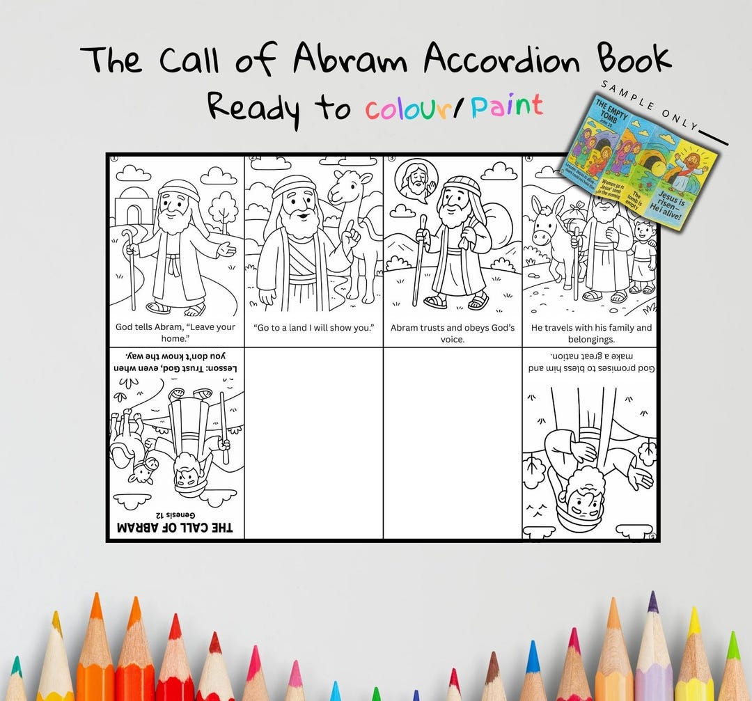 The Call of Abram Bible Craft | Kids Sunday School Activity | Bible ...