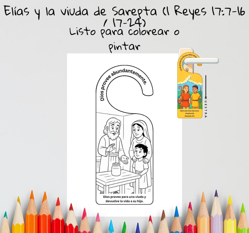 Elijah and the Widow of Zarephath (Spanish): listing photo