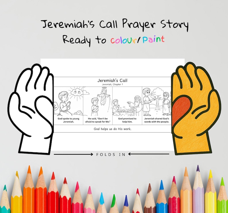 Jeremiah’s Call Prayer Hands Craft: listing photo