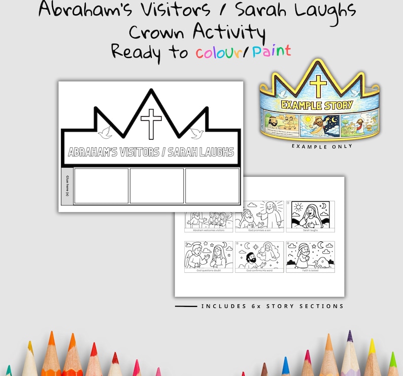Sarah Laughs Bible Crown Craft: listing photo