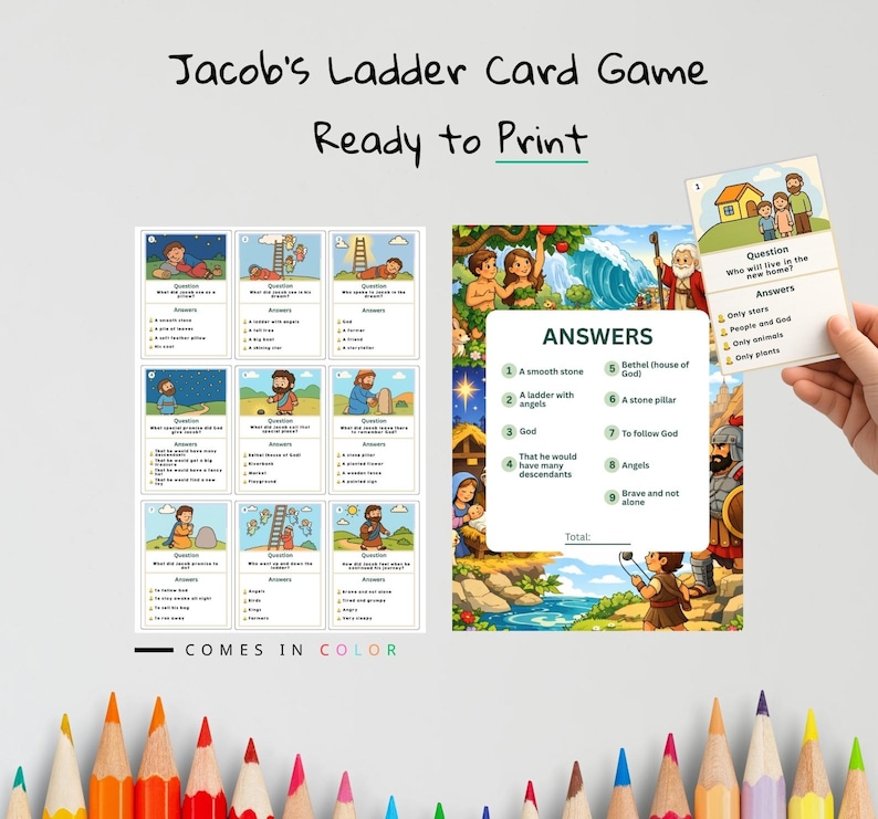 Jacob’s Ladder Bible Card Game: listing photo