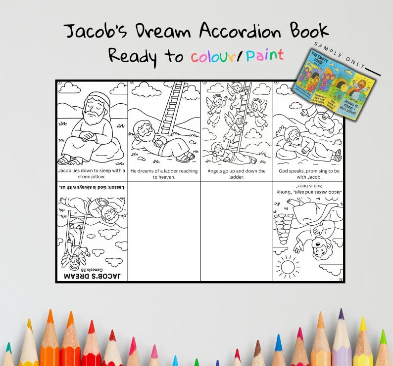 Jacob’s Dream Bible Sequencing Craft: listing photo