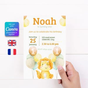 Invitation Anniversaire Dinosaure – Fête Thème Dino – Carte Digitale à Imprimer ou Envoyer