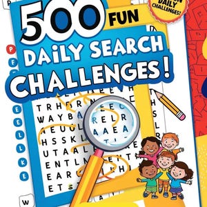 500+ Fun Word Search Puzzles for Kids – Printable Activity Book, Brain Games for Ages 6-12, Educational Word Search PDF