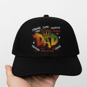 Embroidered Juneteenth Dad Hat Classic Baseball Cap 1865 Black King Embroidery Cap Black Pride Hat Graffiti Style Father’s Day Gift for Him