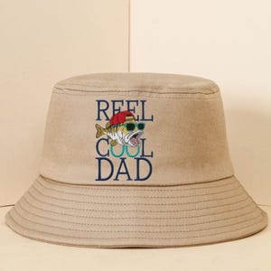 Reel Cool Dad Embroidery File Funny Fishing Design for Machine Embroidery on Hat or shirt Fathers Day Gift for Him Outdoor Dad Project Use