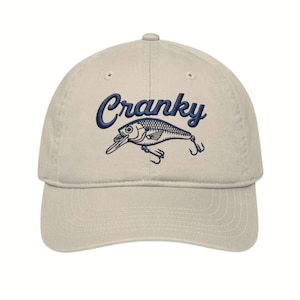 Crankbait Embroidered Baseball Cap: Funny Fishing Dad Hat