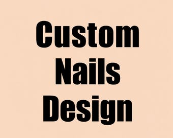 Custom Press On Nails｜Personalized Nails Set｜Handmade Acrylic Nails｜Reusable Glue On Nails｜Any Shape Size Nails｜Gift For Her Nails