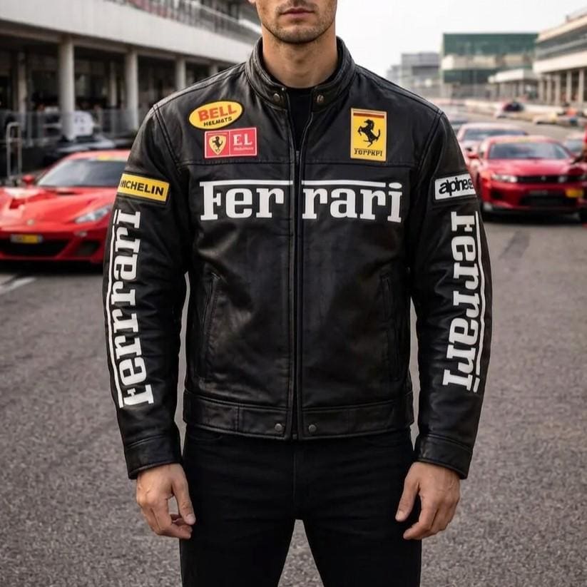Leather ferrari jacket - Etsy 日本