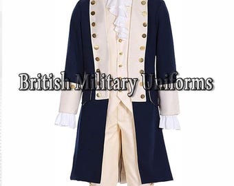 イギリス軍のレッドコート衣装：18世紀のウール製独立戦争時の制服