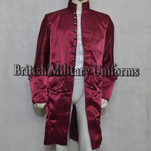 Cappotto da uomo in seta color castagna Regency: frac vittoriano steampunk