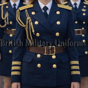 Damklänning för marinofficer, militär ceremoniell jacka, uniform för historisk rekonstruktion