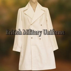 Men&#39;s Off White Wool Frock Coat: 18th Century Regency Style