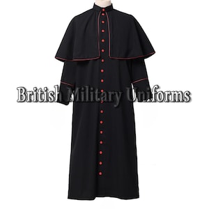 Gewaad voor katholieke geestelijken, gewaad voor geestelijken Holman, gewaad voor bisschop geestelijken, gewaad priester geestelijken, gewaad geestelijken, mannen zwarte tropische gewaad geestelijken