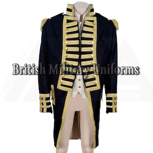 Wool Vice Admiral Jacket: British Navy Officer Coat, Historical Reenactment