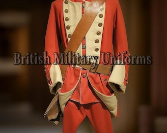 赤いウールのイギリス陸軍制服：18世紀独立戦争のレッドコート - Etsy 日本