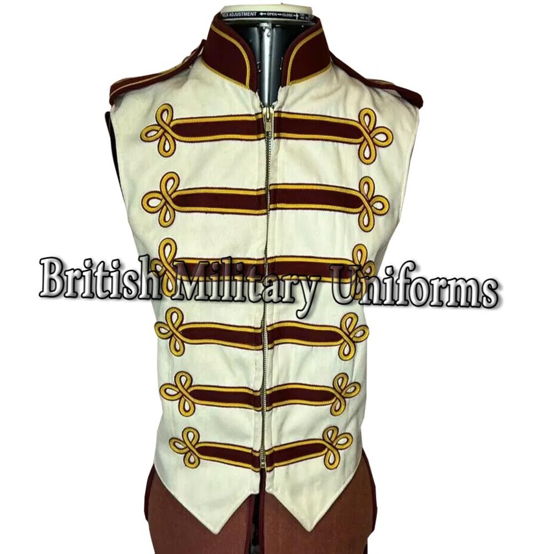 Military Hussar Wool Waistcoat: 18th Century Colonial Vest - Etsy