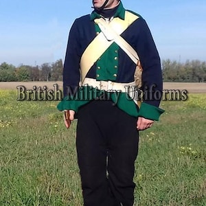 Uniforme del 4° reggimento in lana blu navy: replica militare britannica del 1792-1794
