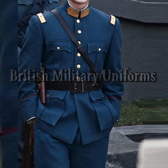 army dress blue coat Military Officer Uniform , Historical Trousers , Reenactment & Cosplay Outfit army officer dress blues