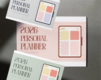 2026 Personal Planner | Minimalist Canva Template (Digital Download)