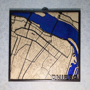 Carte en bois personnalisée où nous sommes allés Plan de la ville Art mural carte personnalisée Cadeau 1er anniversaire d'amour Cartes de localisation Art mural de chambre fait main Carte