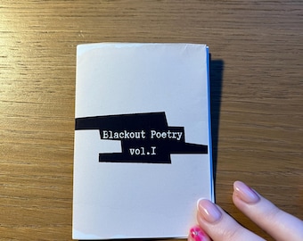 Blackout Poetry Zine - raccolta di poesie, mini zine