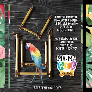 Giochi Per Uccelli Pappagalli, PietyPet 8 Pezzi Trespoli E Posatoi - Foto 10