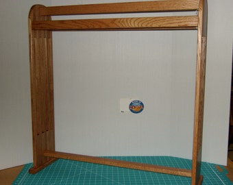 Oak misson style quilt rack