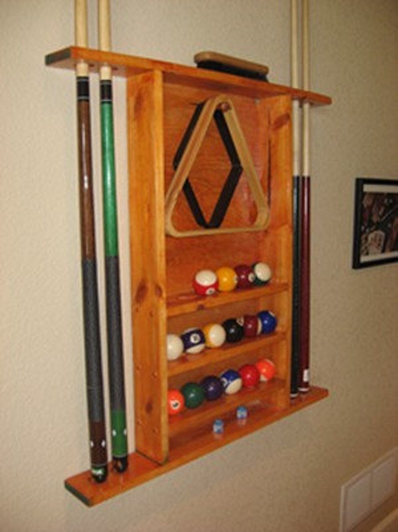 Pool Cue Rack Etsy