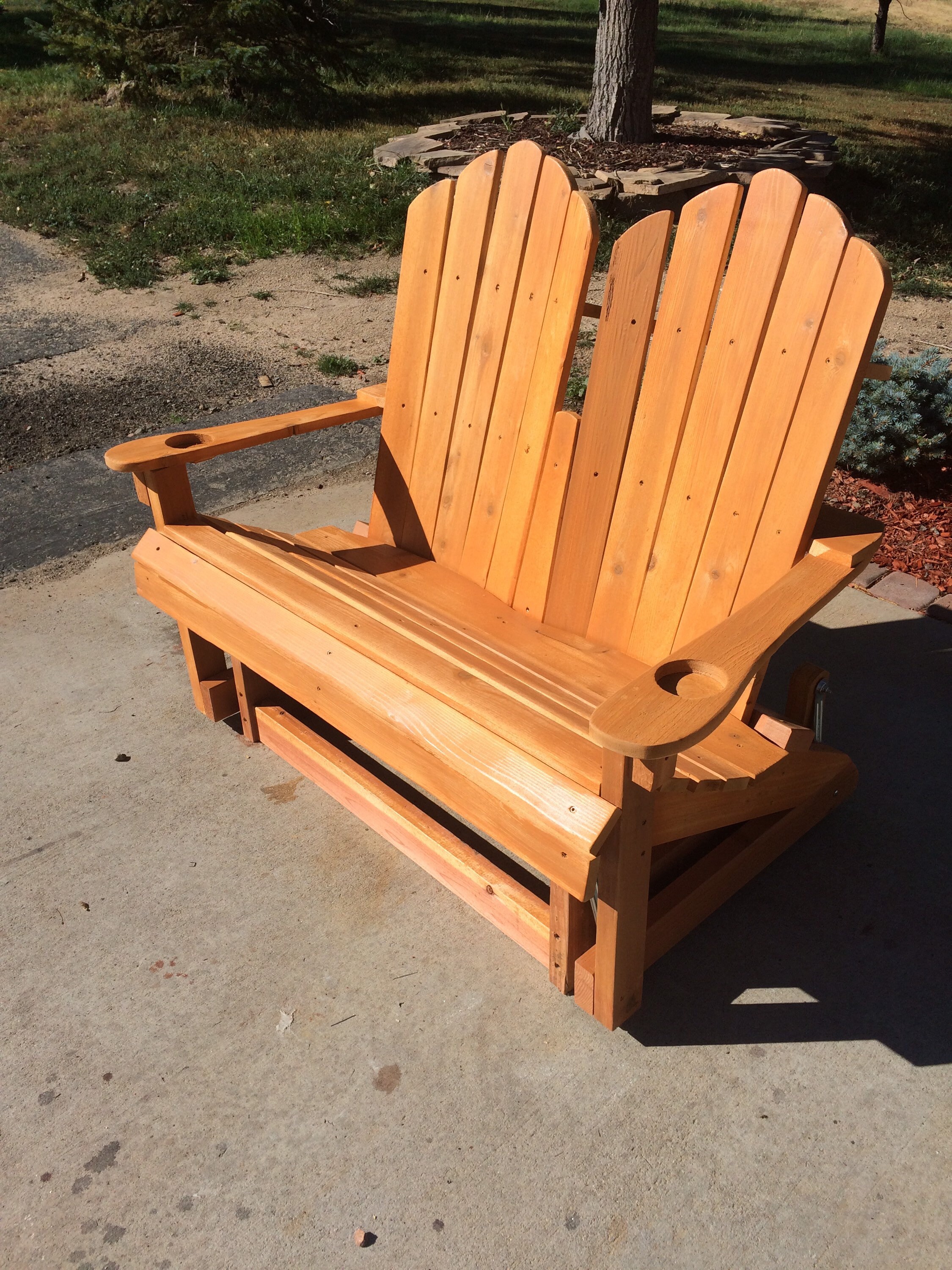 Gliding Adirondack Bench - Etsy